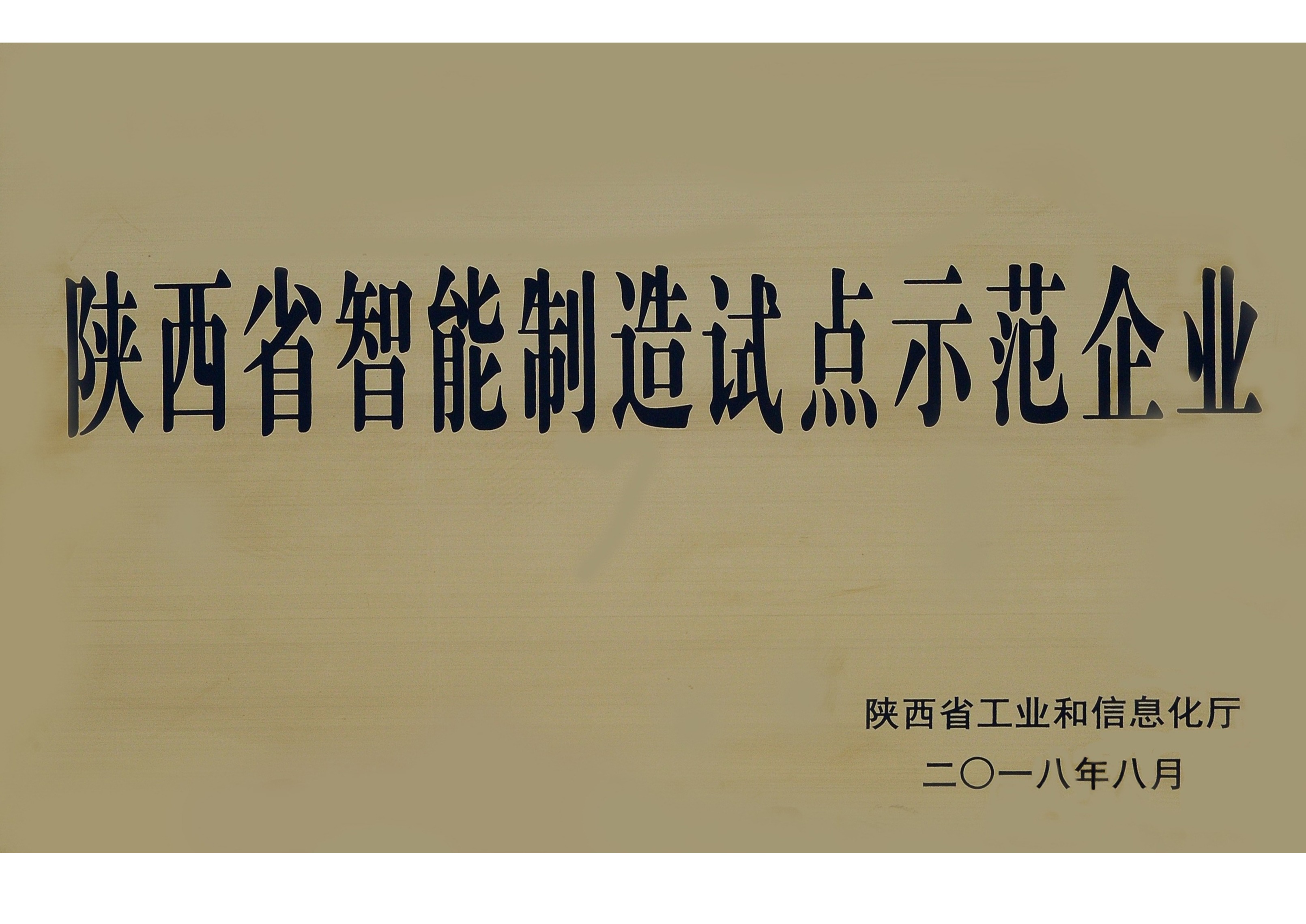 陜西省智能制造試點示范企業(yè)
